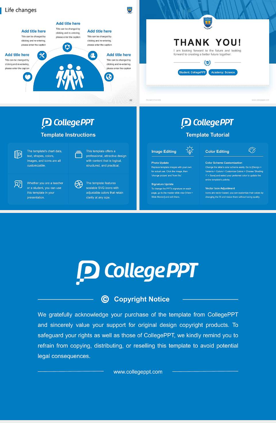 Monad University National Scholarship Defense PPT Template4:3 ratio PPT effect preview image4