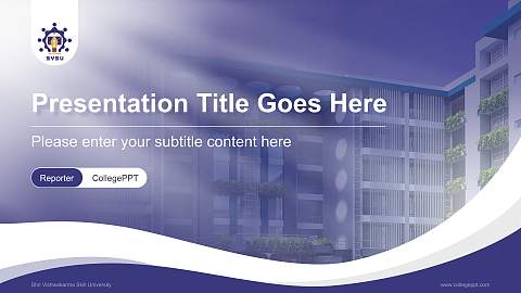 Shri Vishwakarma Skill University Lecture Sharing and Networking Event PPT Template