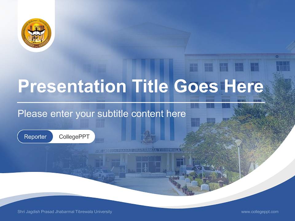 Shri Jagdish Prasad Jhabarmal Tibrewala University Lecture Sharing and Networking Event PPT Template4:3 ratio PPT effect preview image4