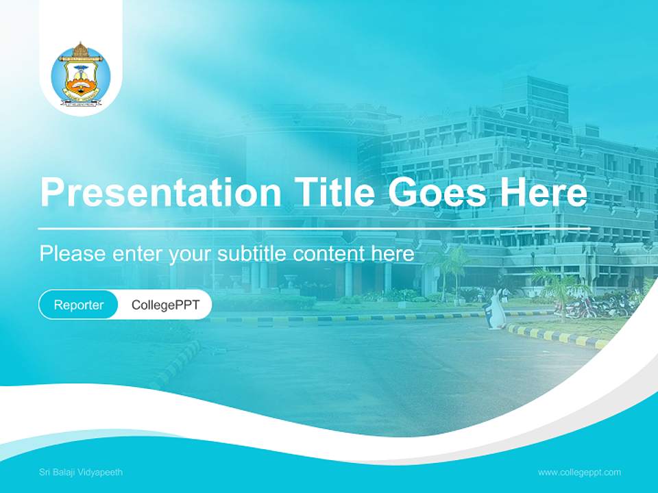 Sri Balaji Vidyapeeth Lecture Sharing and Networking Event PPT Template4:3 ratio PPT effect preview image4