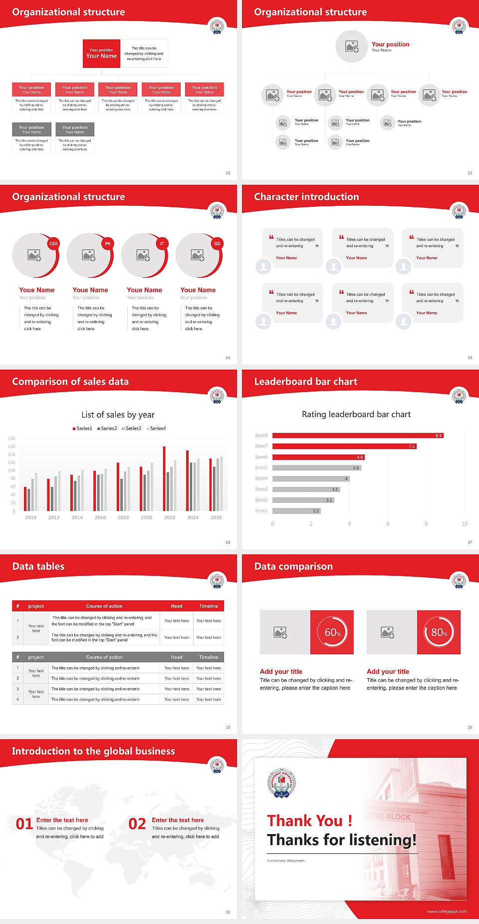Sumandeep Vidyapeeth Academic Presentation/Research Findings Report PPT Template4:3 ratio PPT effect preview image4