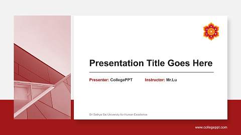 Sri Sathya Sai University for Human Excellence General PPT Template