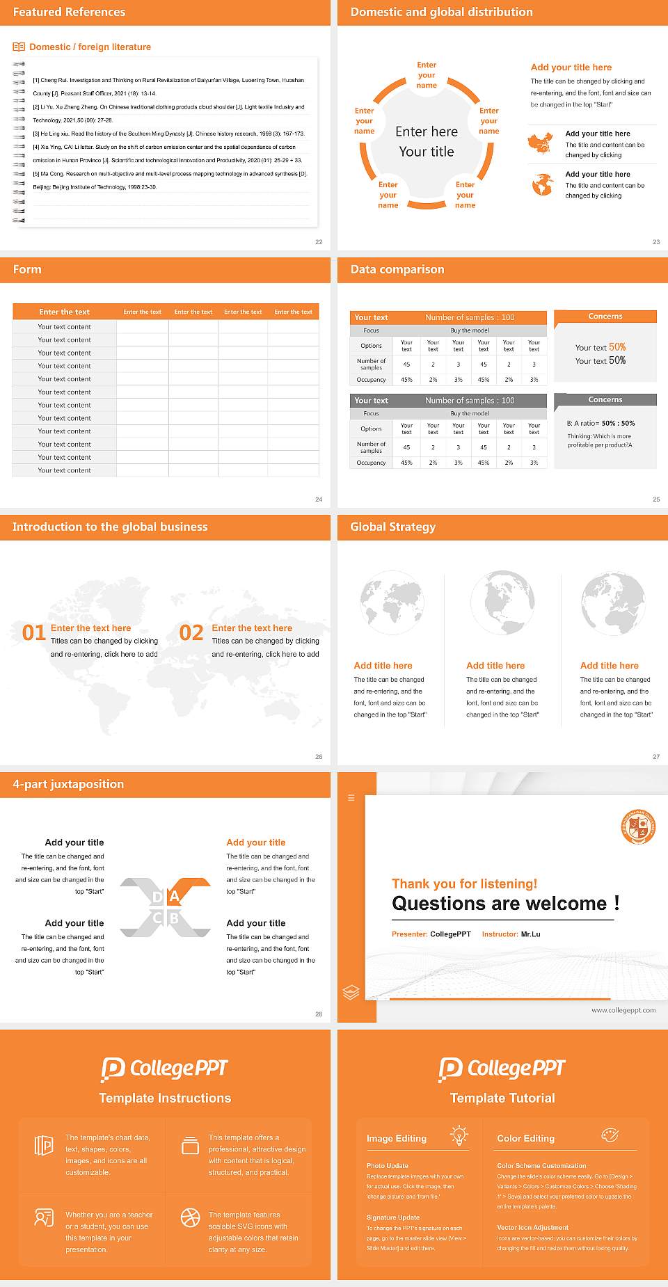 Surendranagar University Thesis Proposal/Graduation Defense PPT Template4:3 ratio PPT effect preview image4