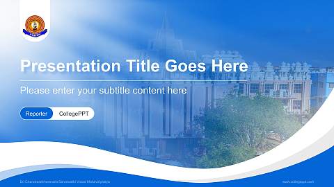 Sri Chandrasekharendra Saraswathi Viswa Mahavidyalaya Lecture Sharing and Networking Event PPT Template