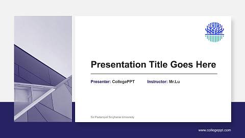 Sir Padampat Singhania University General PPT Template