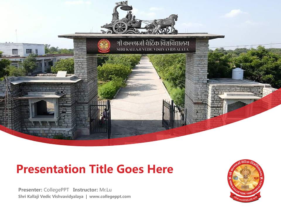 Shri Kallaji Vedic Vishvavidyalaya Course/Courseware Creation PPT Template4:3 ratio PPT effect preview image5