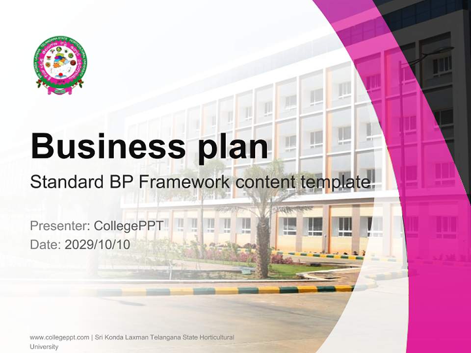 Sri Konda Laxman Telangana State Horticultural University Competition/Entrepreneurship Contest PPT Template4:3 ratio PPT effect preview image9