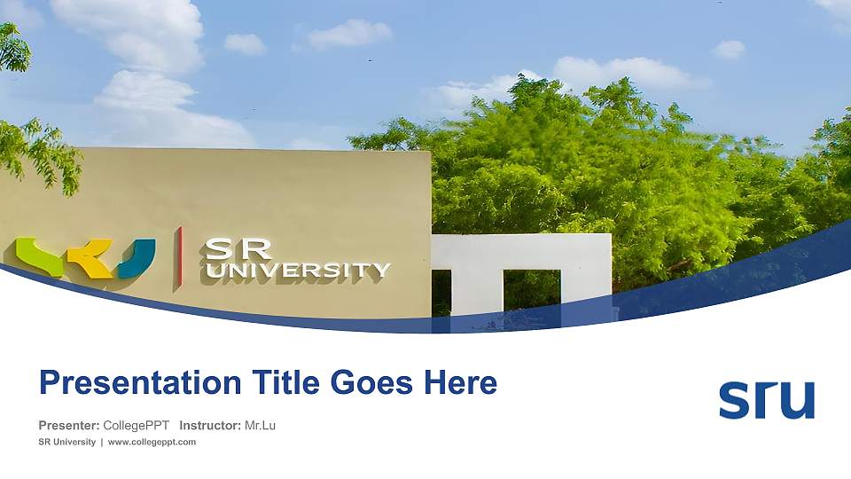 SR University Course/Courseware Creation PPT Template16:9 ratio PPT effect preview image1