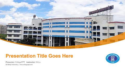 Sri Balaji University Course/Courseware Creation PPT Template