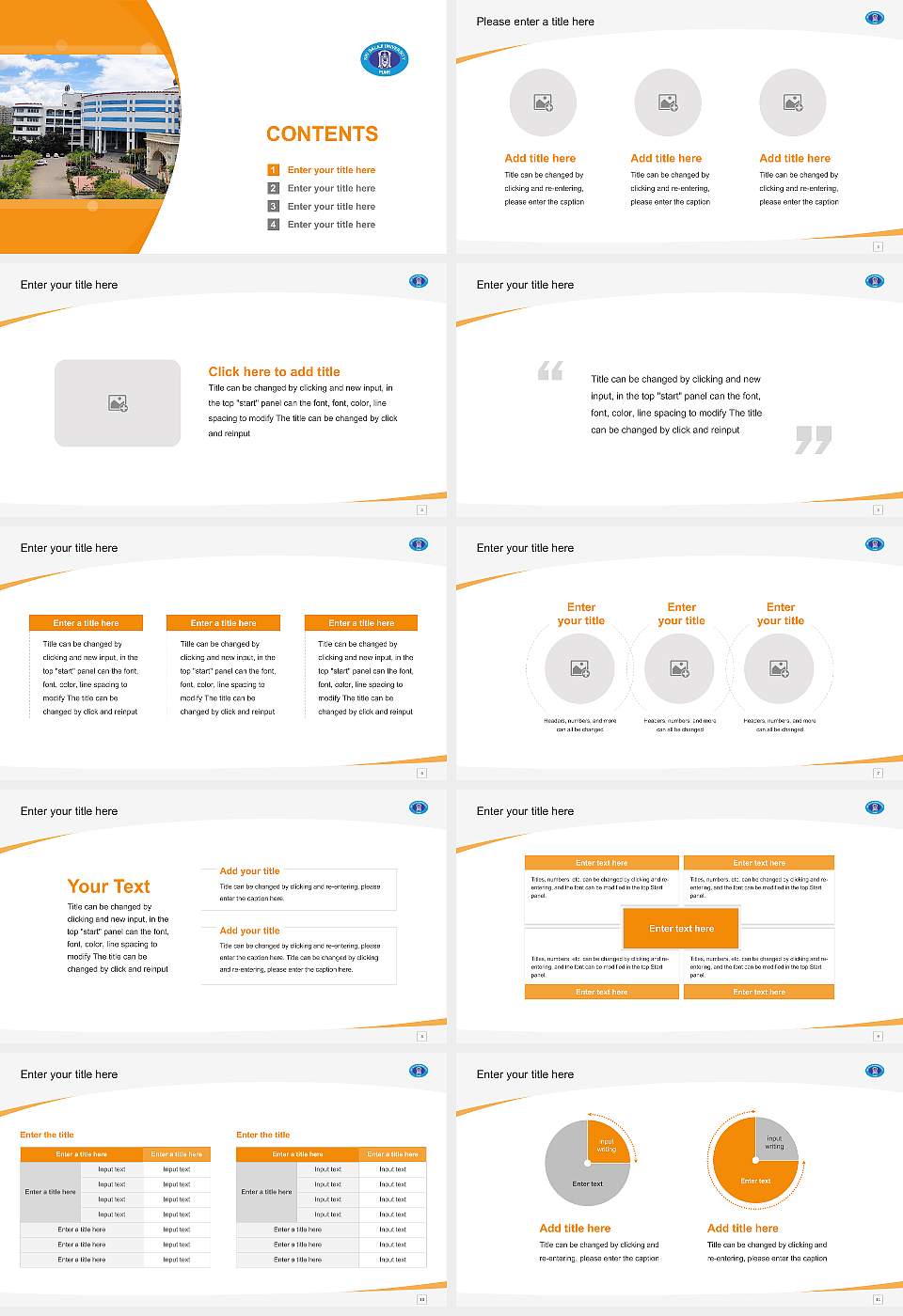Sri Balaji University Course/Courseware Creation PPT Template16:9 ratio PPT effect preview image2