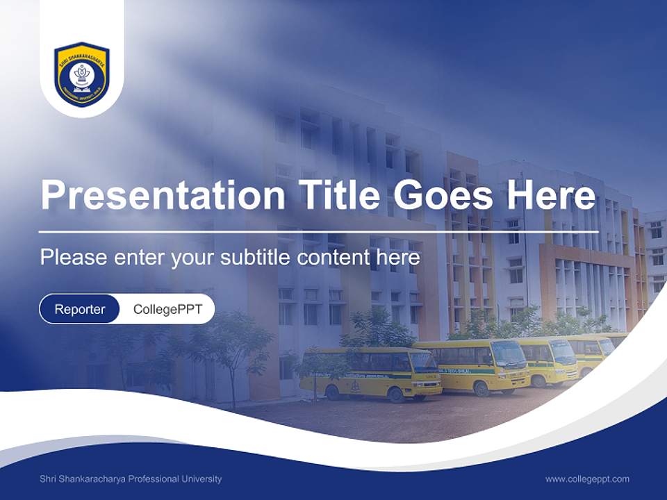 Shri Shankaracharya Professional University Lecture Sharing and Networking Event PPT Template4:3 ratio PPT effect preview image4