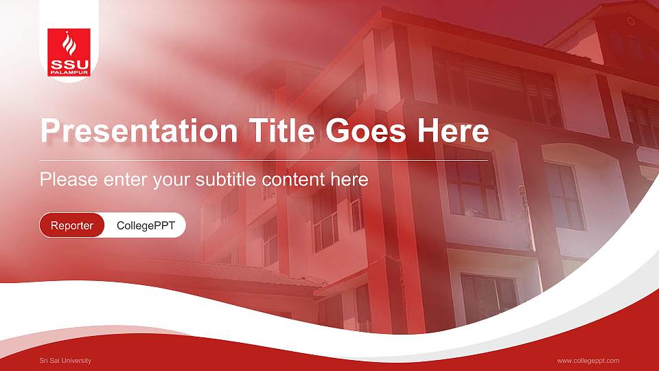 Sri Sai University Lecture Sharing and Networking Event PPT Template16:9 ratio PPT effect preview image