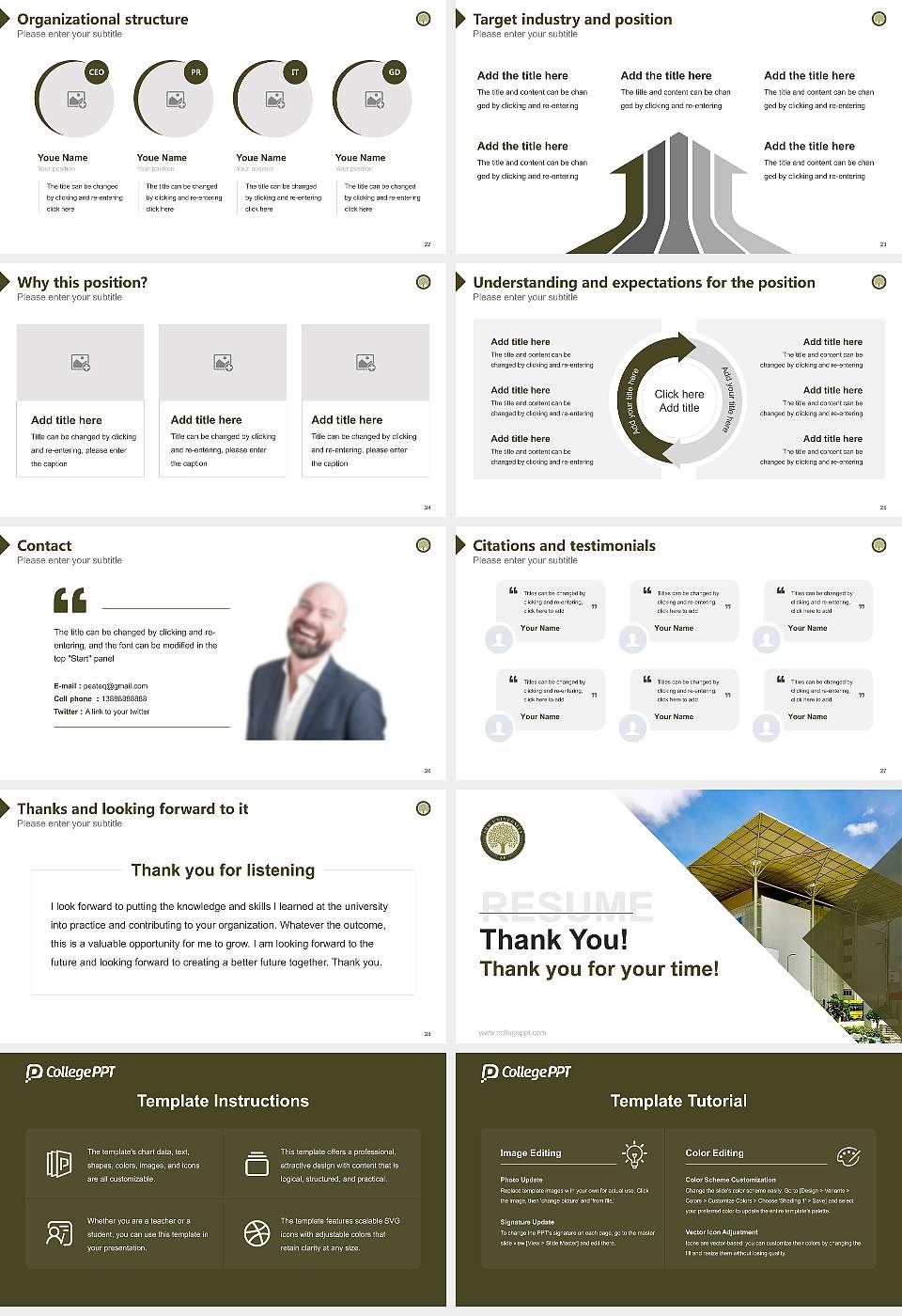 SRM University, Andhra Pradesh Resume PPT Template16:9 ratio PPT effect preview image4