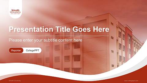 Srinath University Lecture Sharing and Networking Event PPT Template