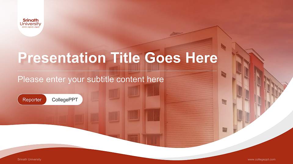 Srinath University Lecture Sharing and Networking Event PPT Template16:9 ratio PPT effect preview image