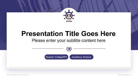 Shri Vishwakarma Skill University National Scholarship Defense PPT Template