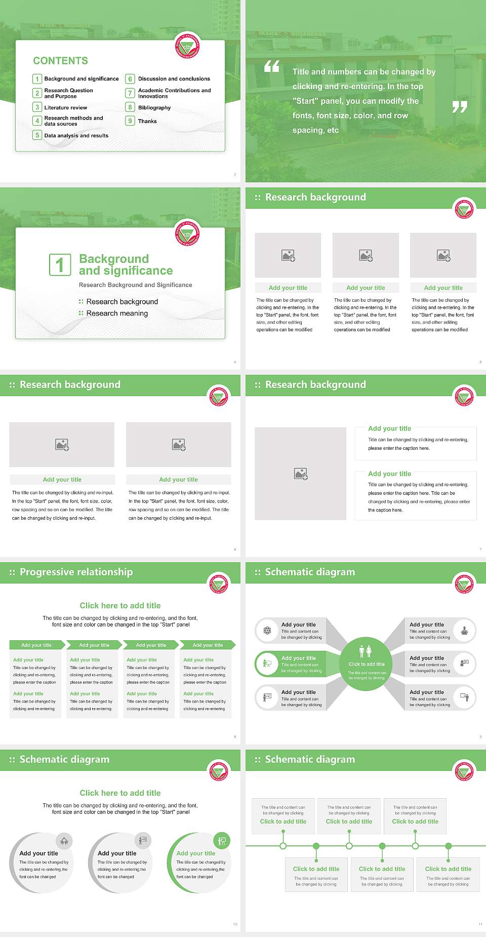 Siksha ‘O’ Anusandhan Graduation Thesis Defense PPT Template4:3 ratio PPT effect preview image2