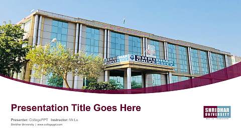 Shridhar University Course/Courseware Creation PPT Template