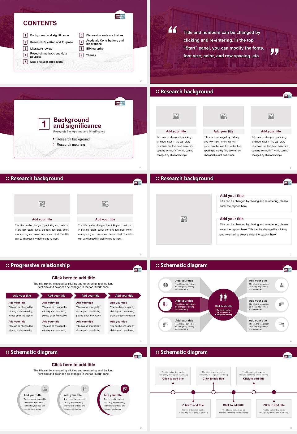 Shridhar University Graduation Thesis Defense PPT Template16:9 ratio PPT effect preview image2