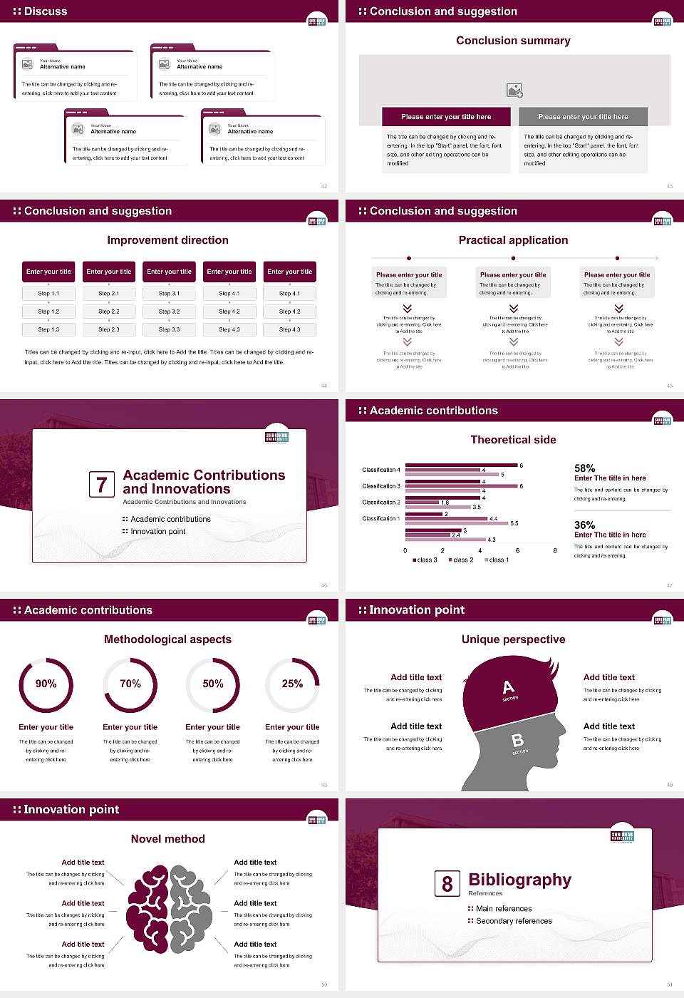 Shridhar University Graduation Thesis Defense PPT Template16:9 ratio PPT effect preview image6