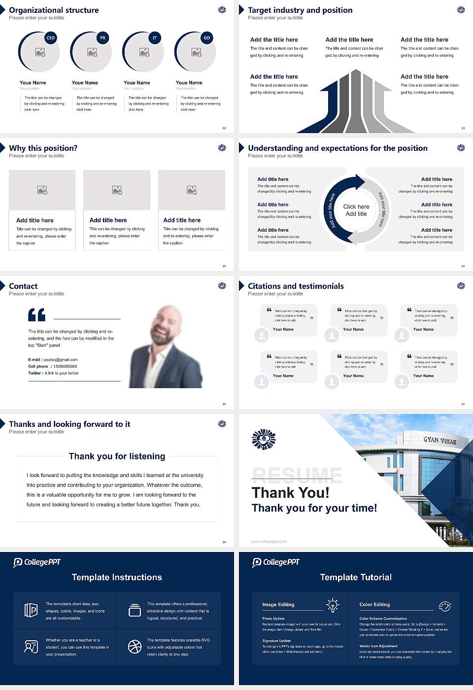 Suresh Gyan Vihar University Resume PPT Template16:9 ratio PPT effect preview image4