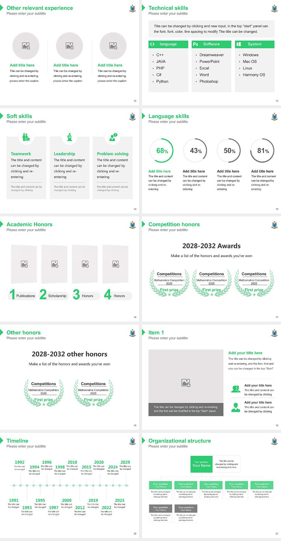 Sri Krishnadevaraya University Resume PPT Template4:3 ratio PPT effect preview image3