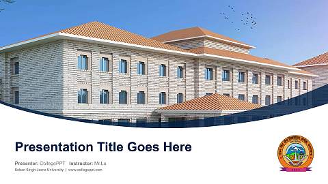 Soban Singh Jeena University Course/Courseware Creation PPT Template