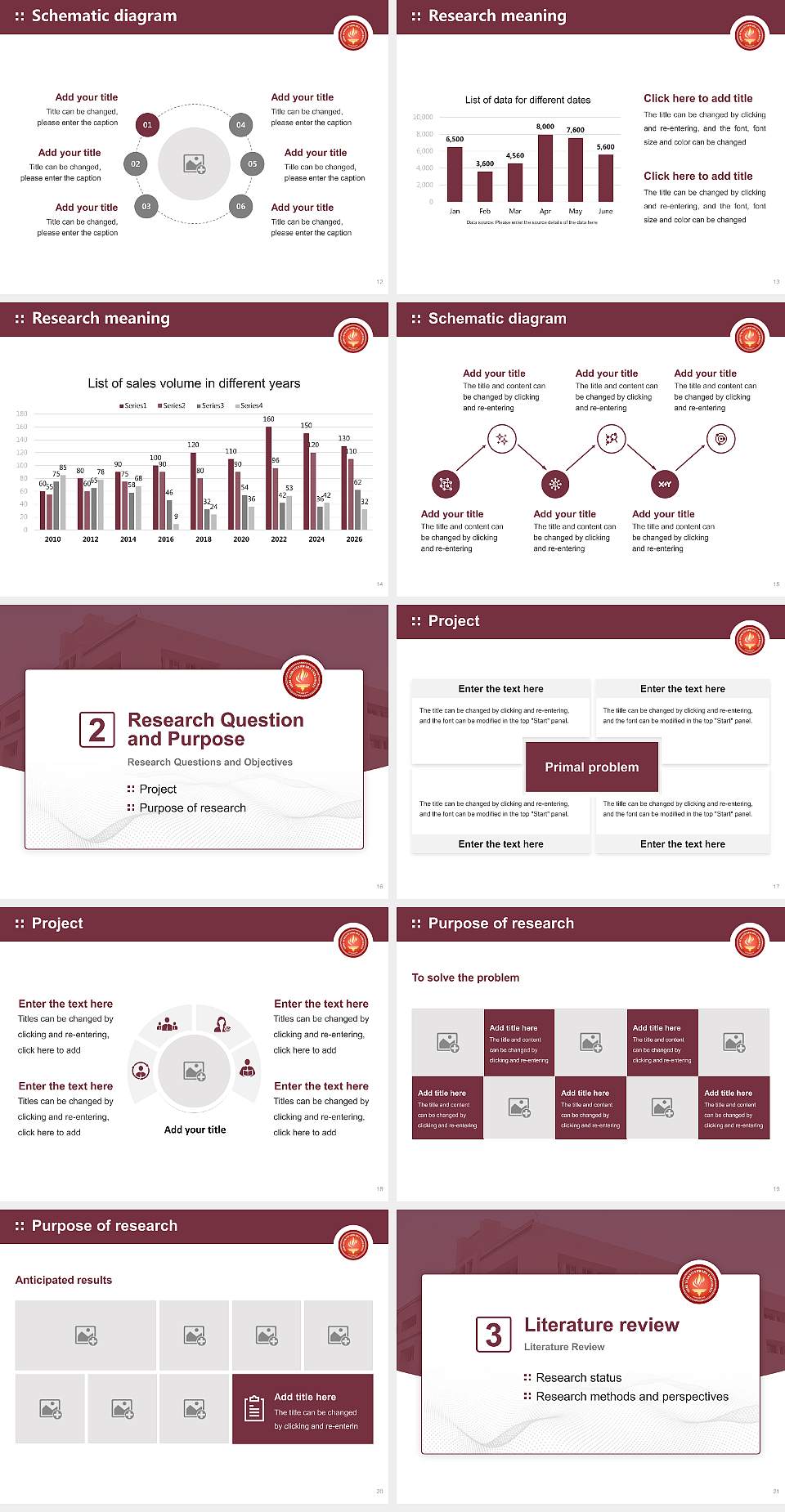Shri Venkateshwara University Graduation Thesis Defense PPT Template4:3 ratio PPT effect preview image3