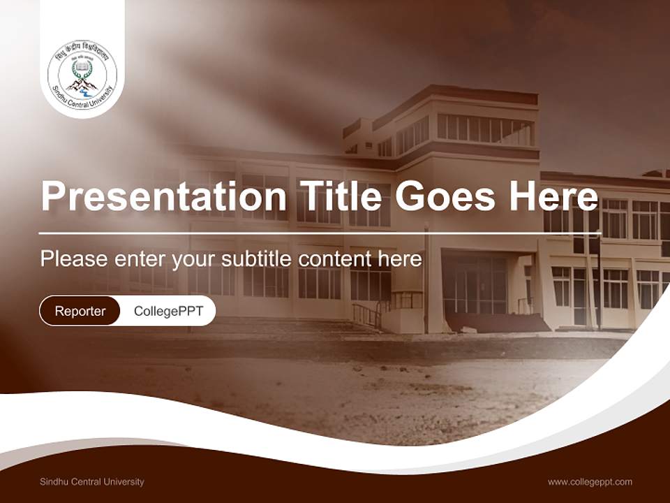 Sindhu Central University Lecture Sharing and Networking Event PPT Template4:3 ratio PPT effect preview image4