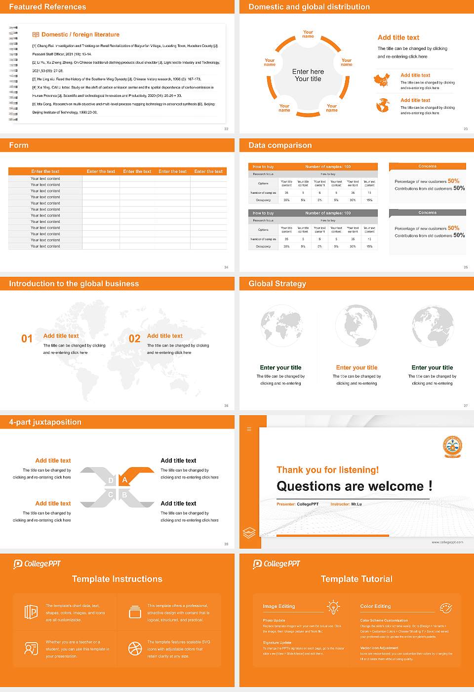 Shri Govind Guru University Thesis Proposal/Graduation Defense PPT Template16:9 ratio PPT effect preview image4
