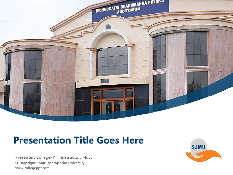 Sri Jagadguru Murugharajendra University Course/Courseware Creation PPT Template4:3 ratio PPT effect preview image5