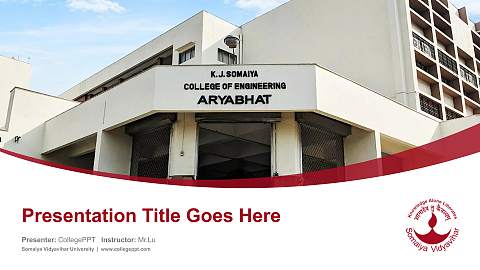 Somaiya Vidyavihar University Course/Courseware Creation PPT Template