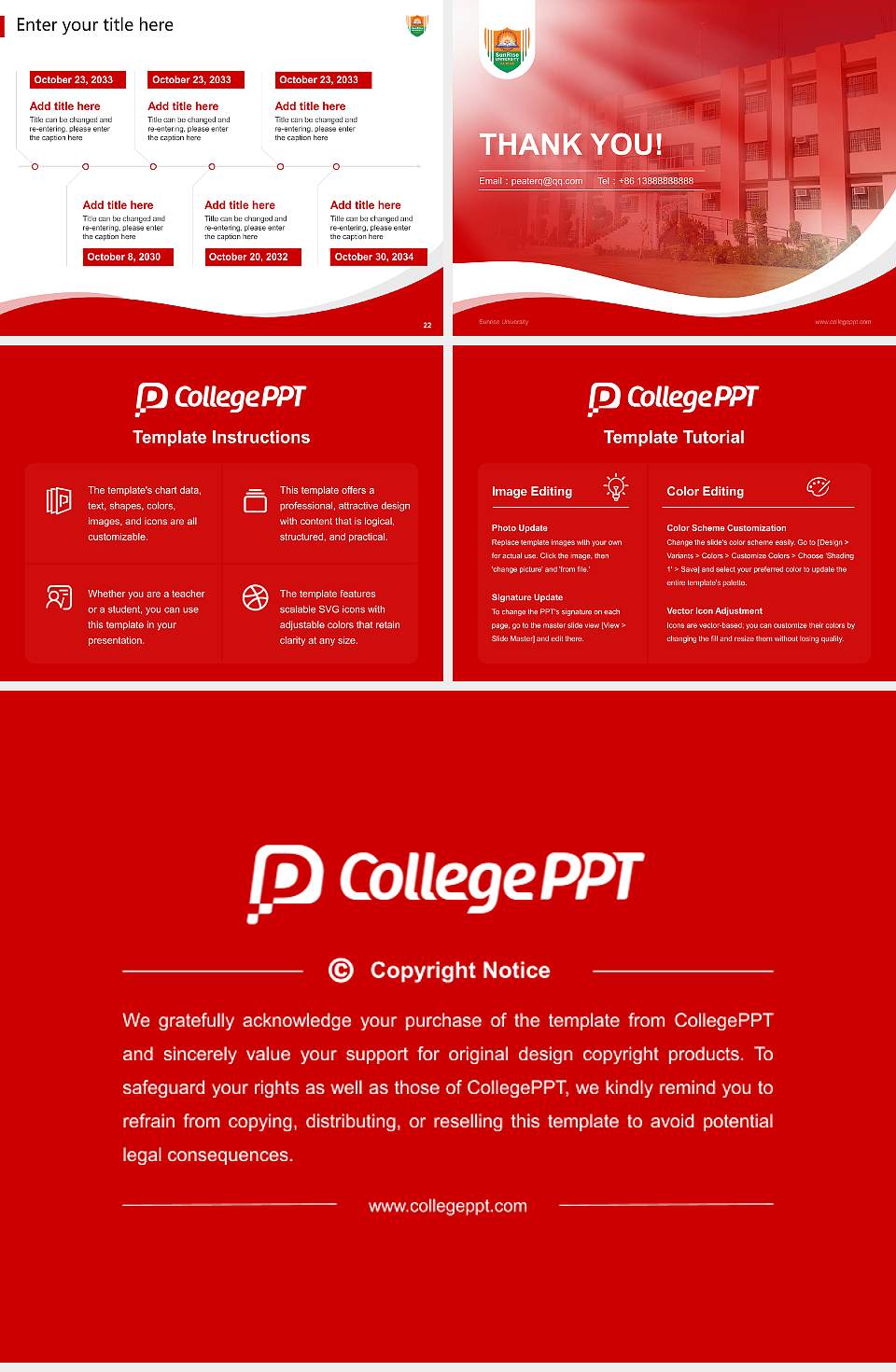 Sunrise University Lecture Sharing and Networking Event PPT Template4:3 ratio PPT effect preview image4