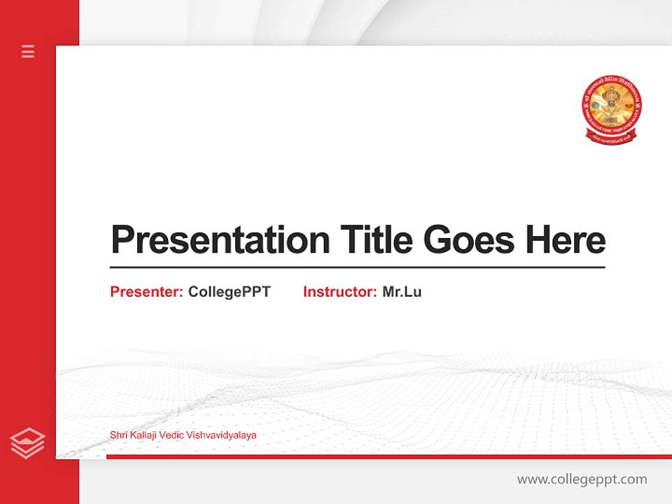 Shri Kallaji Vedic Vishvavidyalaya Thesis Proposal/Graduation Defense PPT Template4:3 ratio PPT effect preview image5