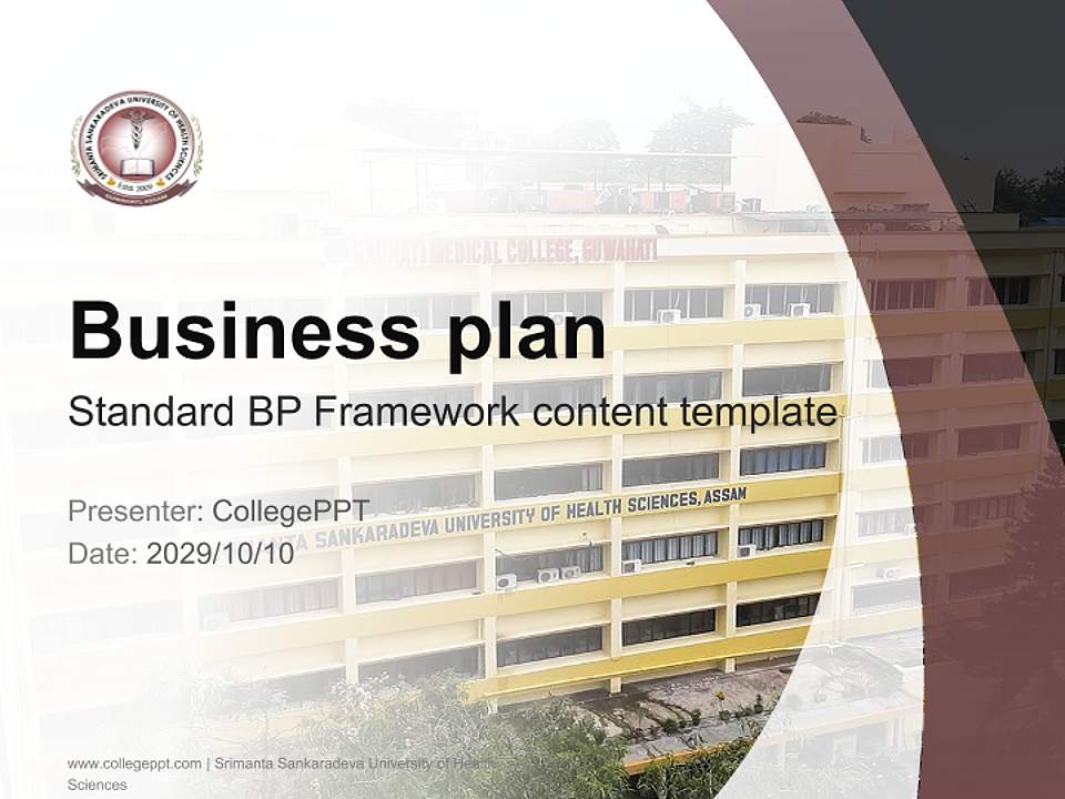 Srimanta Sankaradeva University of Health Sciences Competition/Entrepreneurship Contest PPT Template4:3 ratio PPT effect preview image9