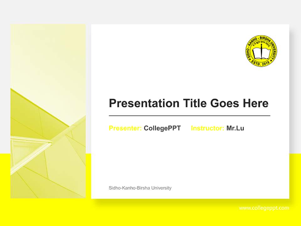 Sidho-Kanho-Birsha University General PPT Template4:3 ratio PPT effect preview image6