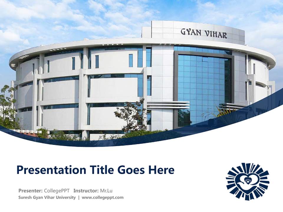 Suresh Gyan Vihar University Course/Courseware Creation PPT Template4:3 ratio PPT effect preview image5