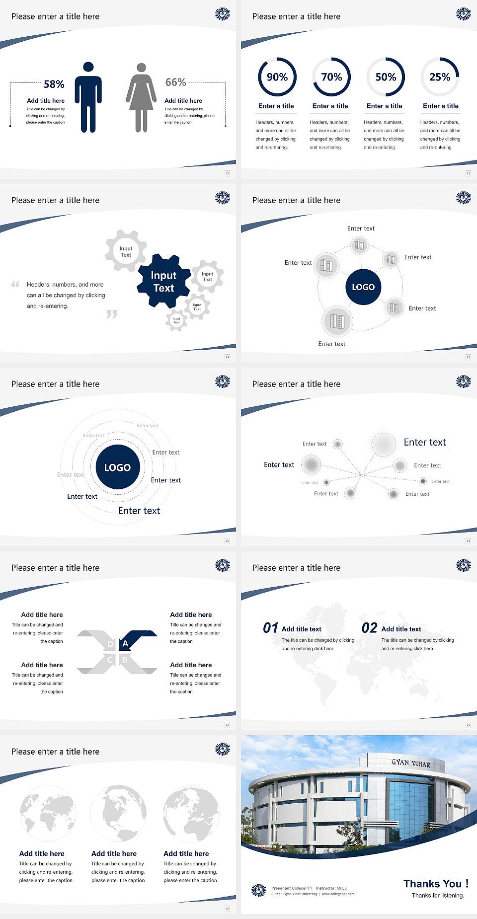 Suresh Gyan Vihar University Course/Courseware Creation PPT Template4:3 ratio PPT effect preview image4