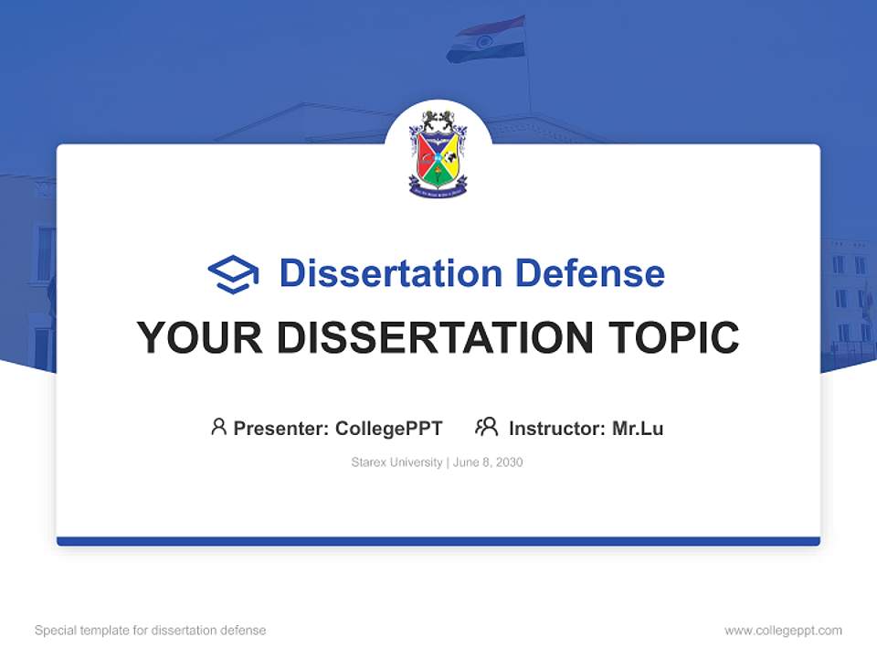 Starex University Graduation Thesis Defense PPT Template4:3 ratio PPT effect preview image7