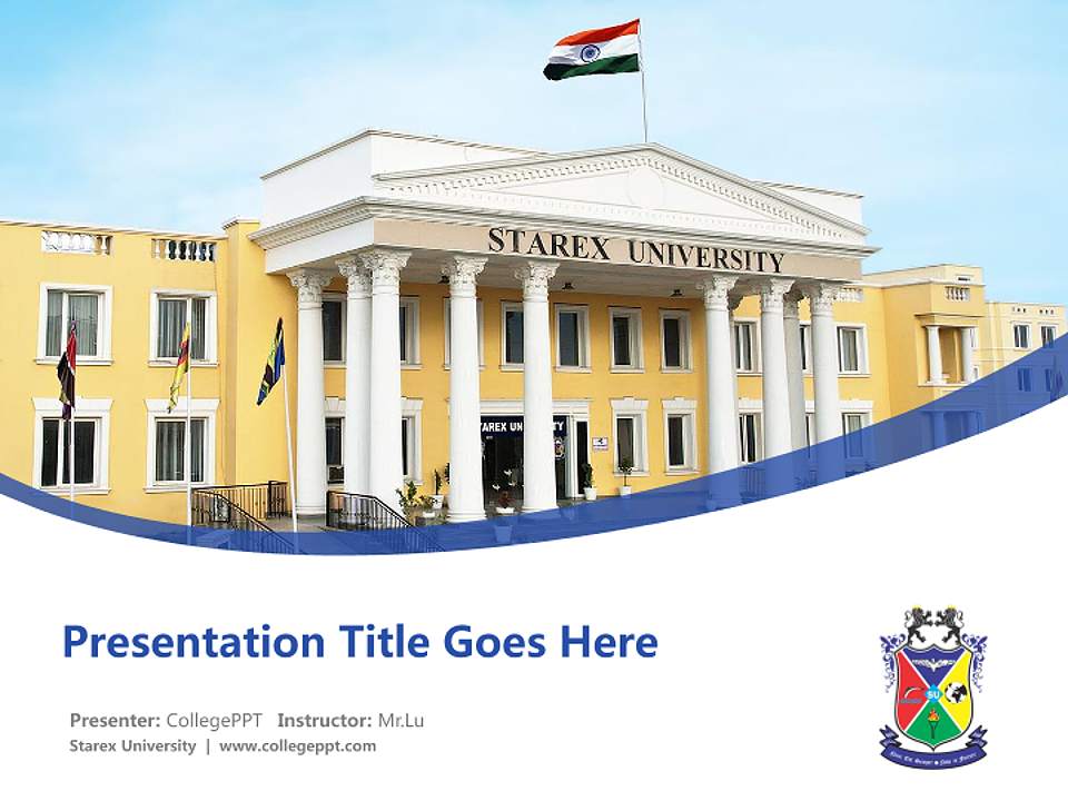 Starex University Course/Courseware Creation PPT Template4:3 ratio PPT effect preview image5