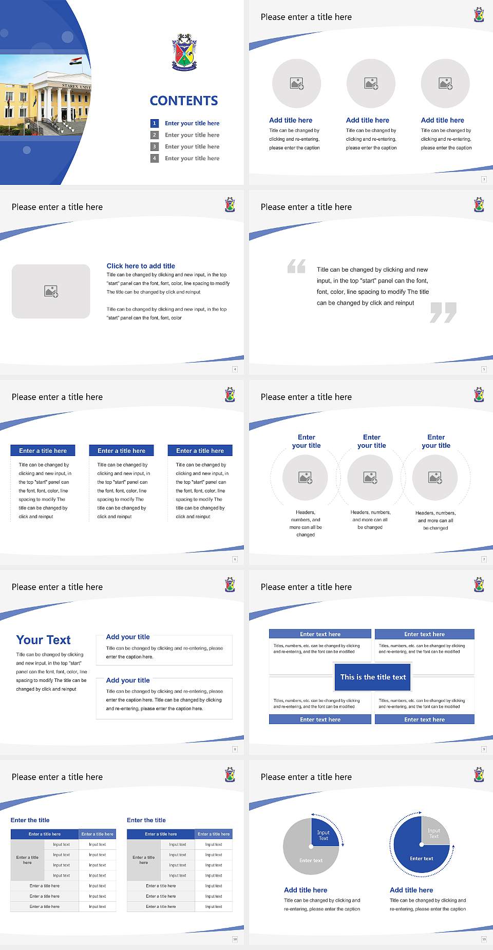 Starex University Course/Courseware Creation PPT Template4:3 ratio PPT effect preview image2