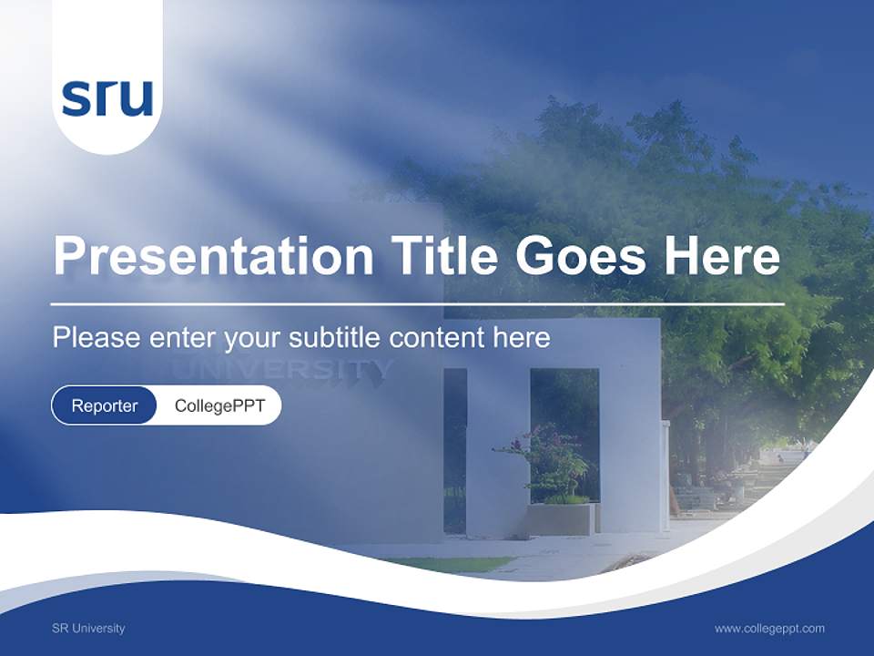 SR University Lecture Sharing and Networking Event PPT Template4:3 ratio PPT effect preview image4