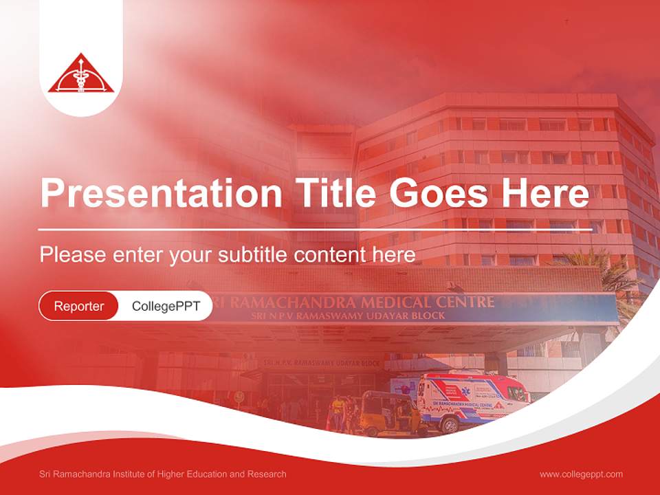 Sri Ramachandra Institute of Higher Education and Research Lecture Sharing and Networking Event PPT Template4:3 ratio PPT effect preview image4