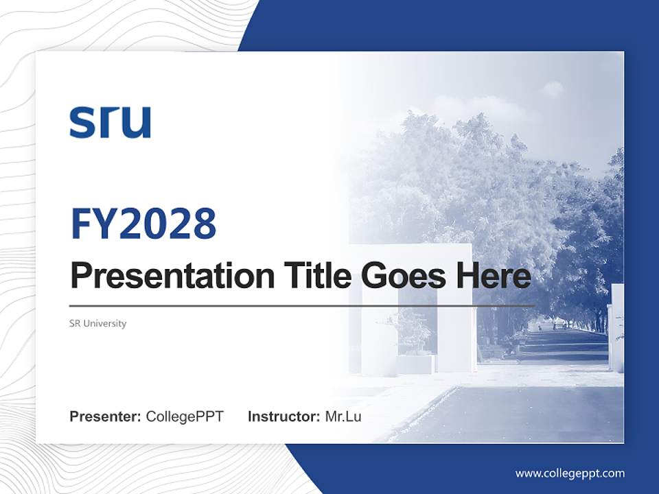 SR University Academic Presentation/Research Findings Report PPT Template4:3 ratio PPT effect preview image5