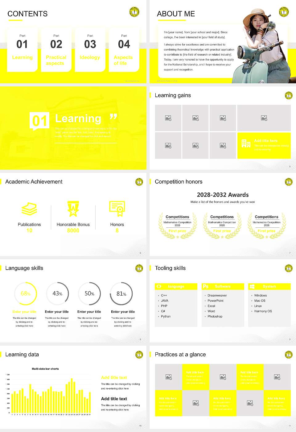 Sidho-Kanho-Birsha University National Scholarship Defense PPT Template16:9 ratio PPT effect preview image2