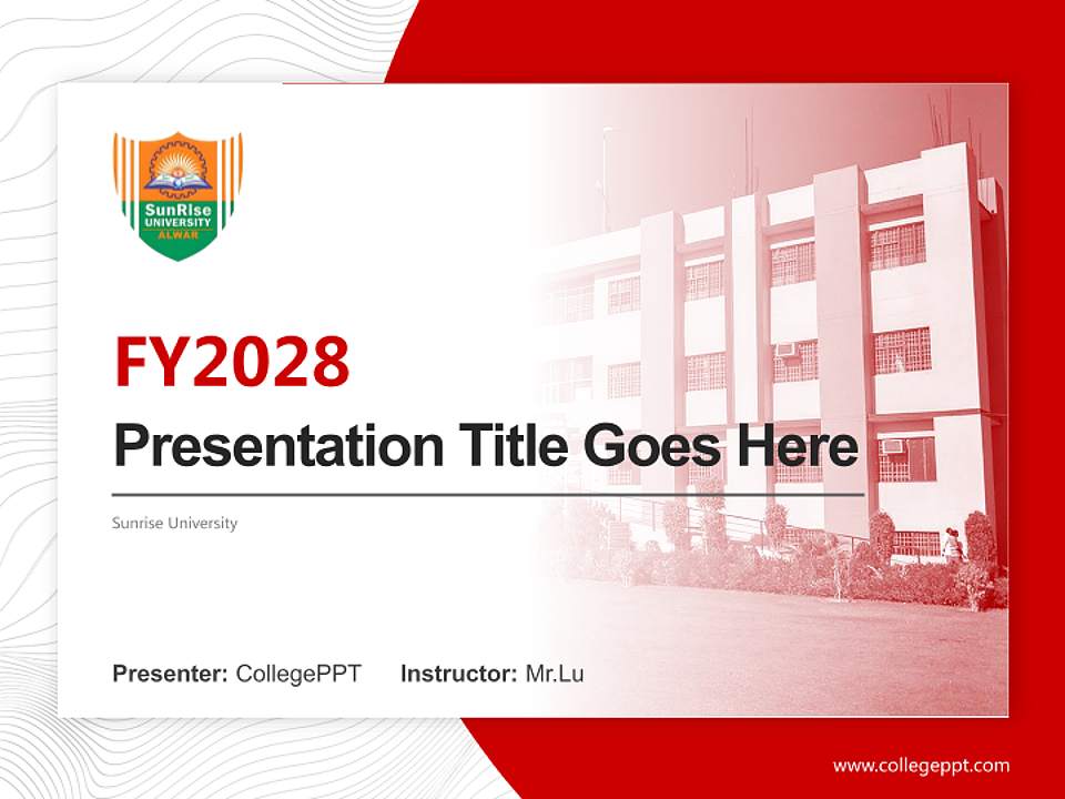 Sunrise University Academic Presentation/Research Findings Report PPT Template4:3 ratio PPT effect preview image5