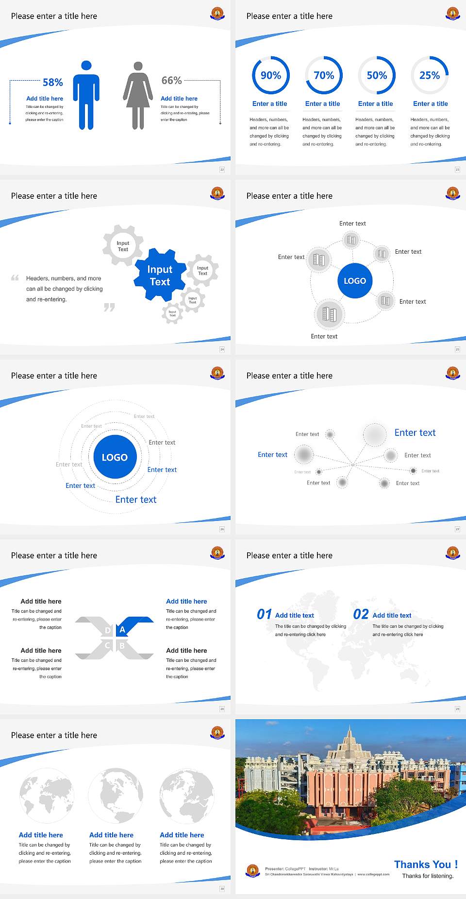 Sri Chandrasekharendra Saraswathi Viswa Mahavidyalaya Course/Courseware Creation PPT Template4:3 ratio PPT effect preview image4