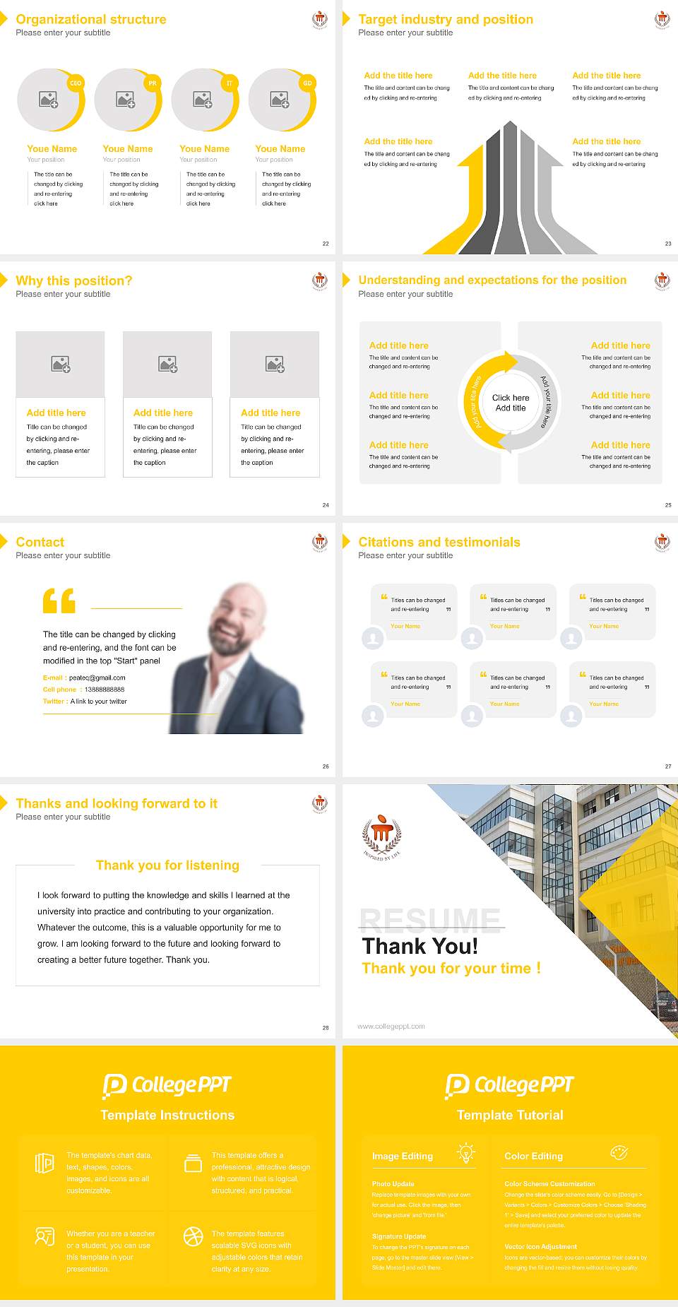 Sikkim Manipal University Resume PPT Template4:3 ratio PPT effect preview image4