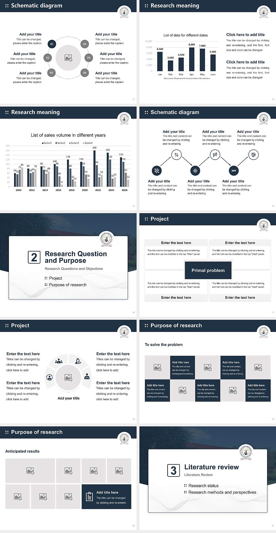 Shri Krishna AYUSH University Graduation Thesis Defense PPT Template4:3 ratio PPT effect preview image3