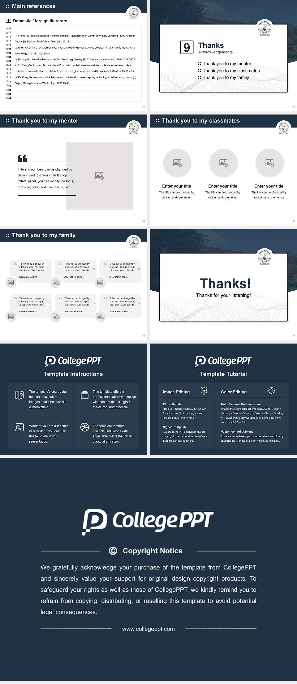 Shri Krishna AYUSH University Graduation Thesis Defense PPT Template4:3 ratio PPT effect preview image7